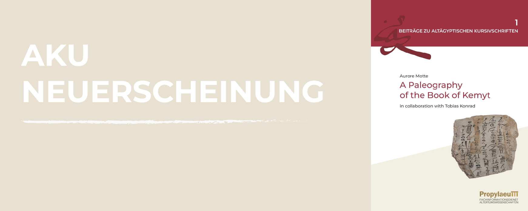 New series BAKU 1: A Paleography of the Book of Kemyt, als Print und PDF, Nov. 2025